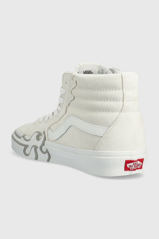 Cipők Vans velúr teniszcipő SK8-Hi Flame VN0005UJWWW1 fehér