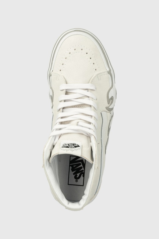 Vans velúr teniszcipő SK8-Hi Flame fehér VN0005UJWWW1