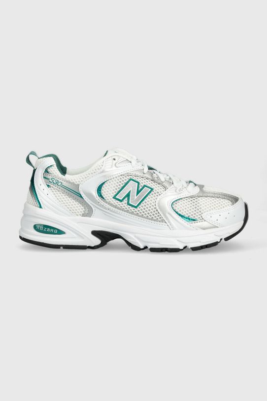 Αθλητικά New Balance 530 απομίμηση λείου δέρματος λευκό MR530AB