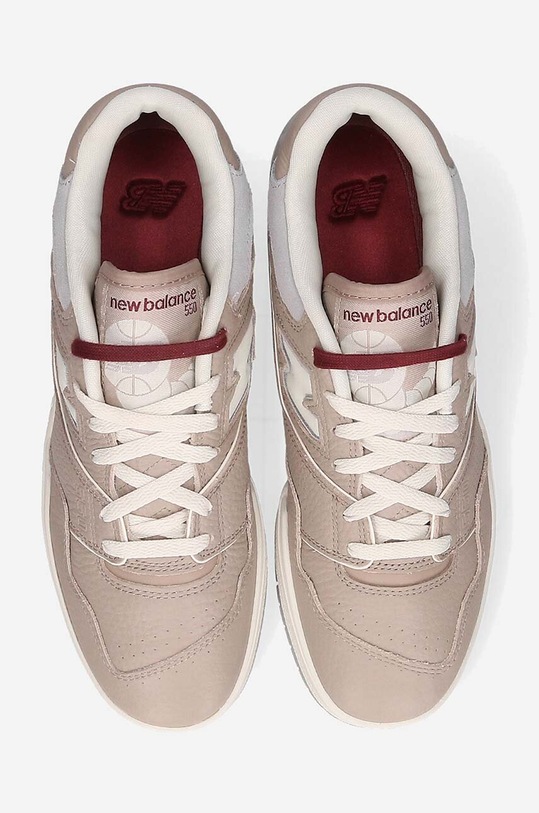 Obuwie New Balance sneakersy skórzane BB550LY1 BB550LY1 beżowy