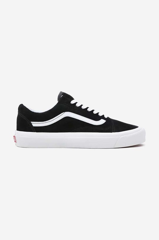 Semišové tenisky Vans Old Skool 36 DX plochá čierna VN0A4BW3KS7