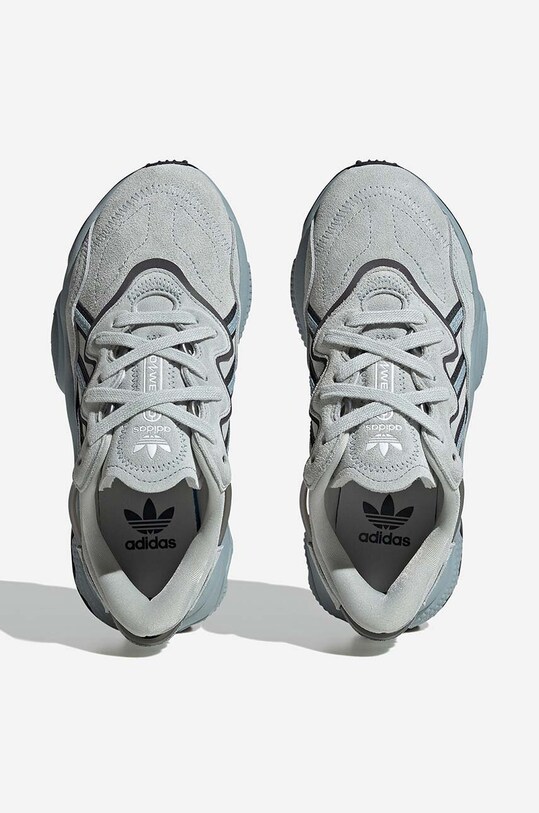 Semišové tenisky adidas Originals Ozweego J sivá HQ1633