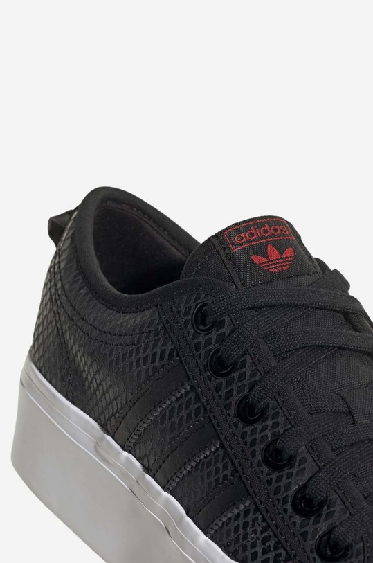 adidas Originals leather plimsolls Nizza Platform W HQ1963 HQ1963 black