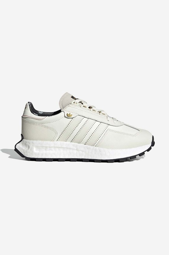 Kožne tenisice adidas Originals Retropy E5 W ravni bijela HQ4390