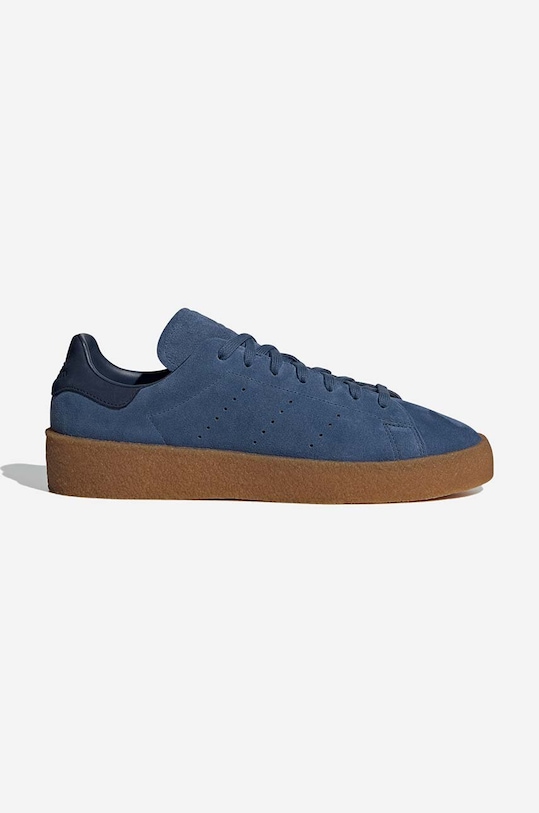 adidas Originals sneakersy zamszowe Stan Smith Crepe płaska niebieski HQ6834