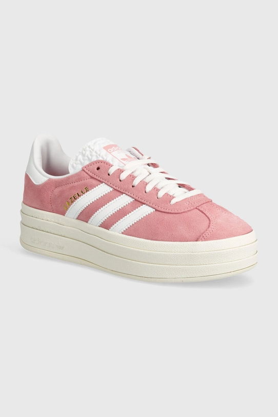 adidas Gazelle Bold Super Pop / Cloud White / Core White pelle scamosciata rosa IG9653