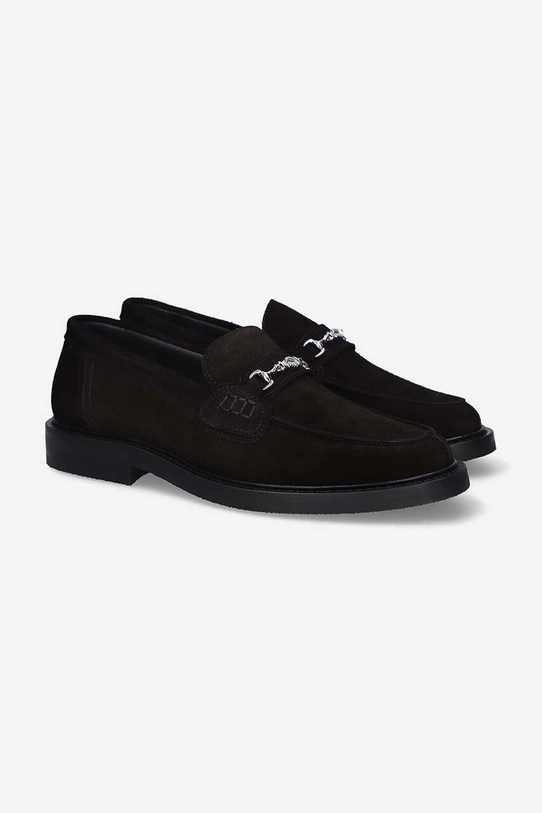 Μοκασίνια σουέτ Filling Pieces Loafer Suede 44222791861 μαύρο