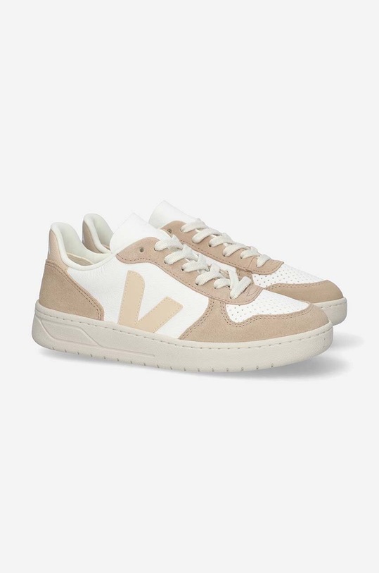 Veja sneakersy skórzane V-10 VX0503123 beżowy SS23