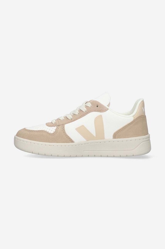 Veja sneakersy skórzane V-10 beżowy VX0503123