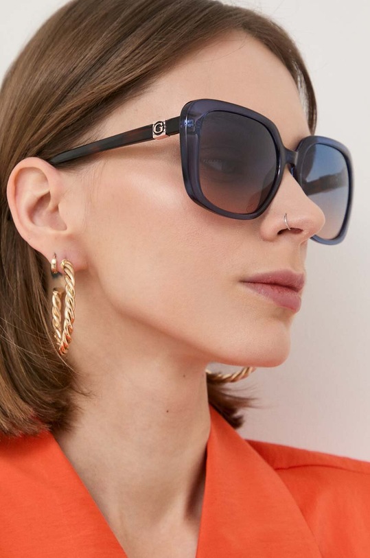 Guess ochelari de soare geometric bleumarin GU7863.5890W