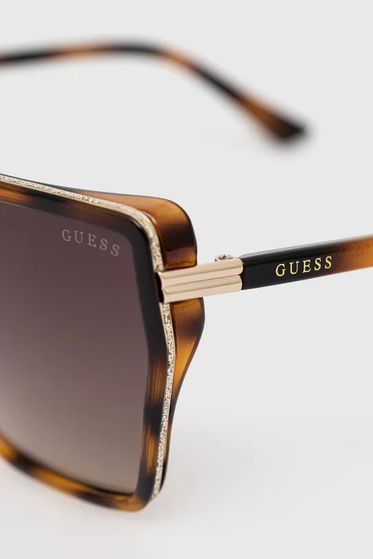 Guess okulary przeciwsłoneczne brązowy GU7871.5953F