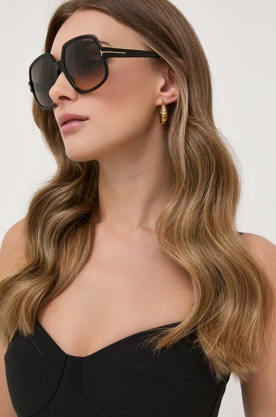 Сонцезахисні окуляри Tom Ford прямокутна чорний FT0992.6001B