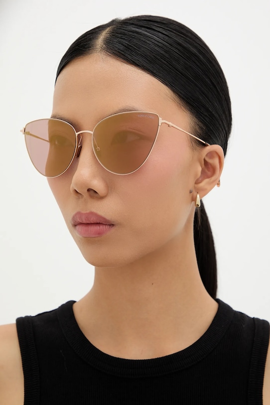 Tom Ford ochelari de soare oglindite roz FT1005.6228Z