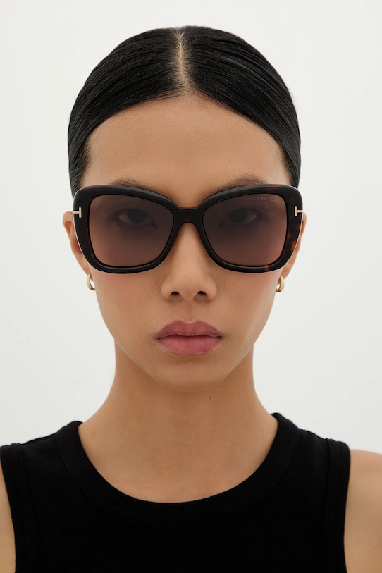 Tom Ford okulary przeciwsłoneczne FT1008.5552F brązowy