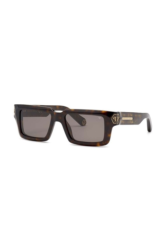 Philipp Plein okulary przeciwsłoneczne jednolita brązowy SPP044M.530722