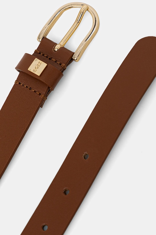 Шкіряний ремінь BOSS 50480650 помаранчевий AA00