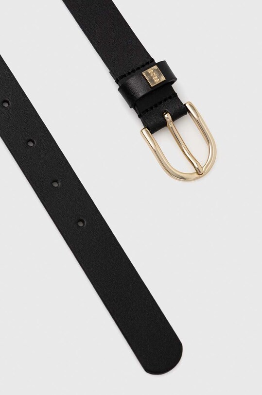 BOSS curea de piele 50480650 negru AA00