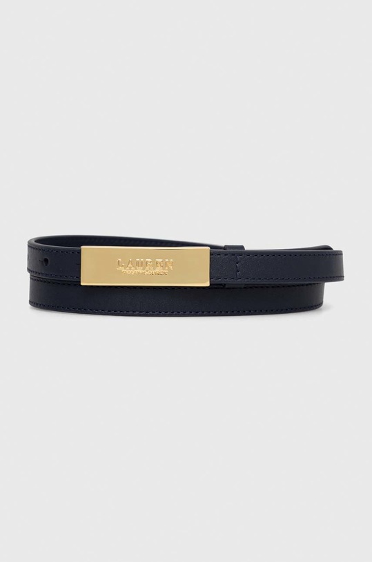 Lauren Ralph Lauren pasek skórzany granatowy 412873090
