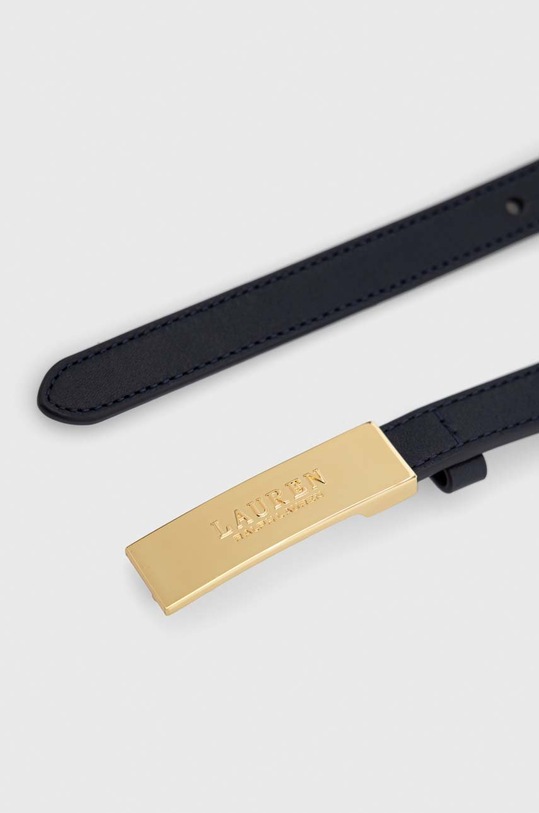 Lauren Ralph Lauren pasek skórzany 412873090 granatowy SS24