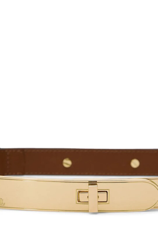 Lauren Ralph Lauren bőr öv 412873120 barna SS23