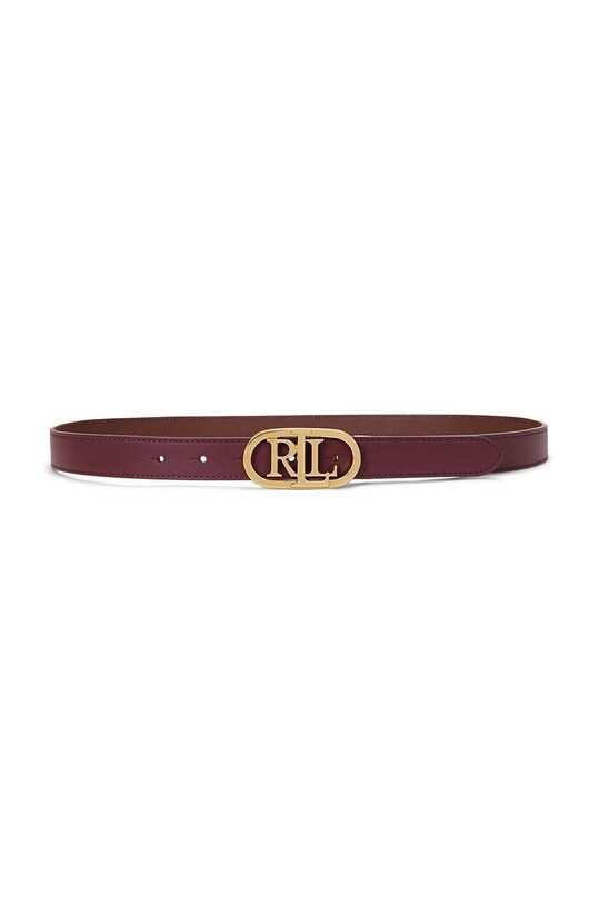 Шкіряний ремінь Lauren Ralph Lauren бордо 412883714