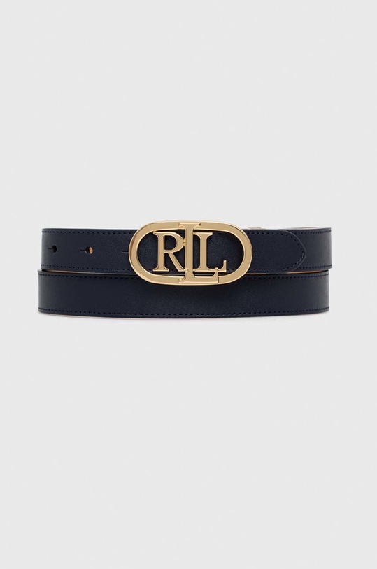 Δερμάτινη ζώνη Lauren Ralph Lauren 412883714 σκούρο μπλε AA00