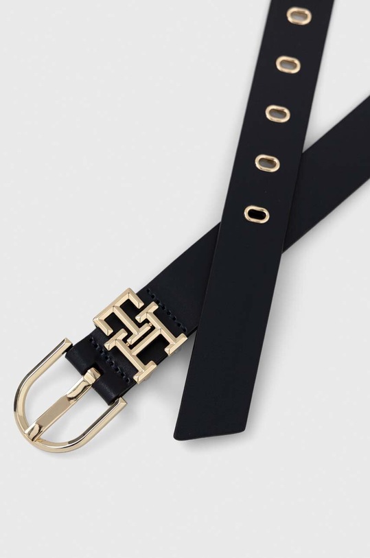 Tommy Hilfiger pasek skórzany AW0AW14627.PPYX granatowy SS23