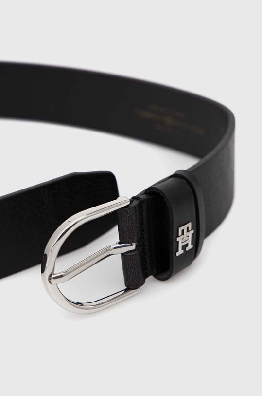 Δερμάτινη ζώνη Tommy Hilfiger AW0AW14626.PPYX μαύρο SS23