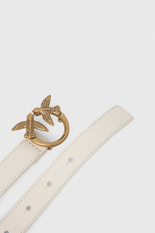 Pinko pasek skórzany 100143.A0F1 biały AA00
