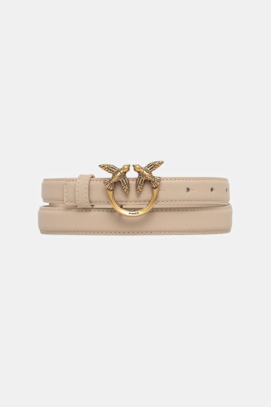 Pinko curea de piele bej 100143.A0F1