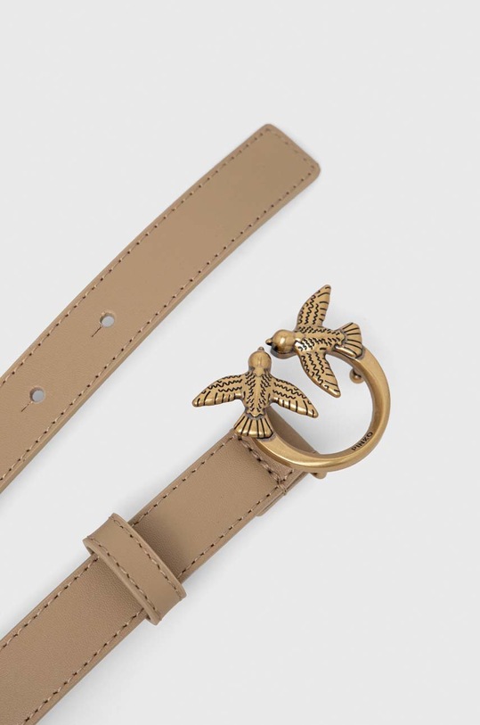 Pinko pasek skórzany 100143.A0F1 beżowy AA00
