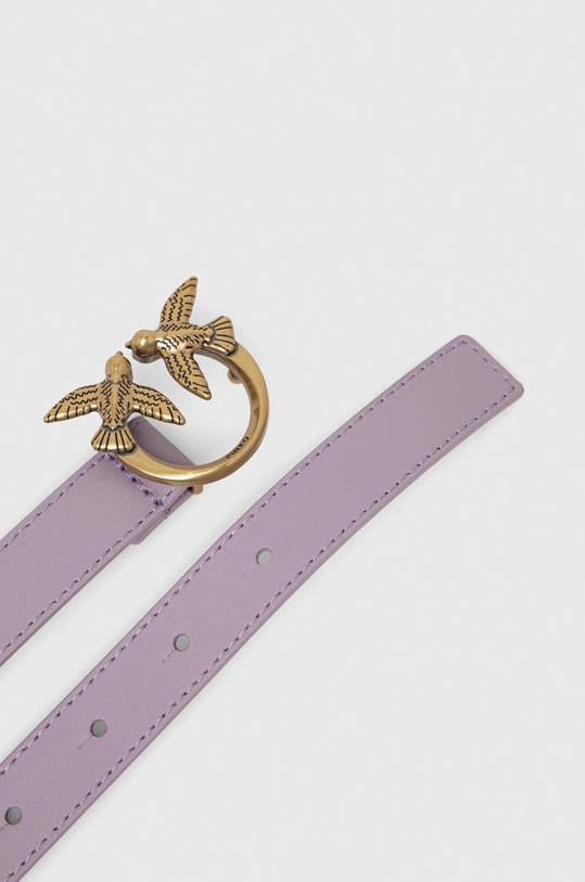 Шкіряний ремінь Pinko 100143.A0F1 фіолетовий AA00
