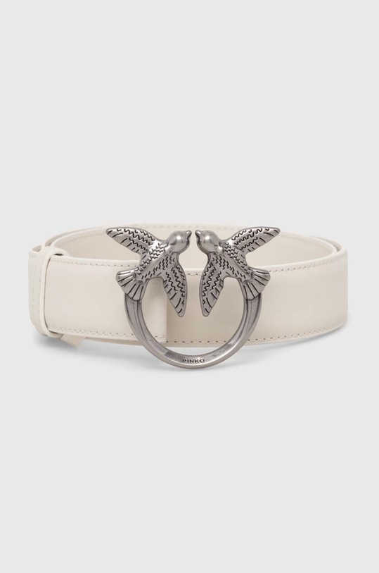 Pinko pasek skórzany biały 100125.A0F1