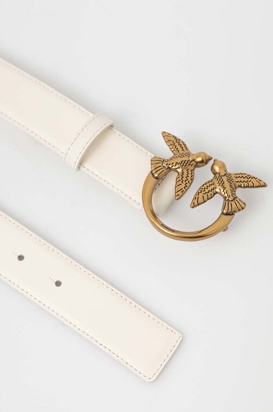 Кожен колан Pinko 100125.A0F1 бял AA00