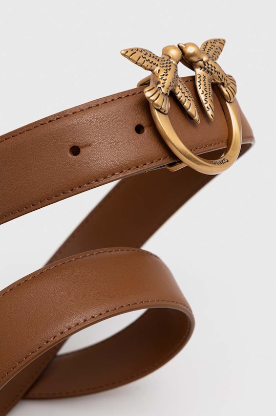 Кожен колан Pinko 100125.A0F1 кафяв AA00