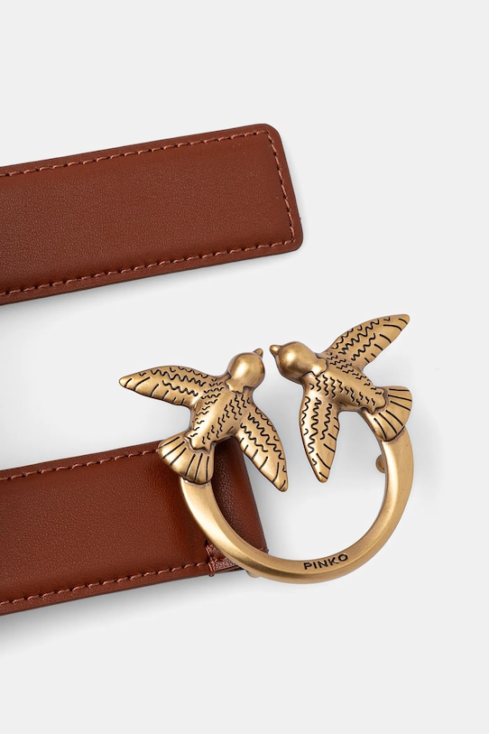 Pinko pasek skórzany 100125.A0F1 brązowy AA00