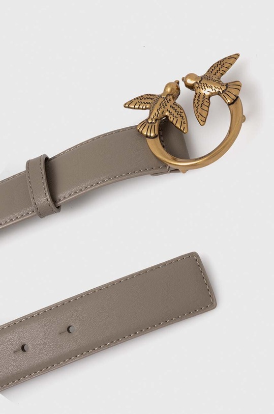 Kožený pásek Pinko 100125.A0F1 šedá AA00