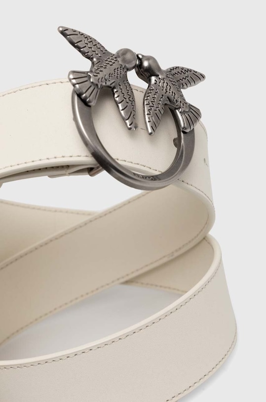 Pinko pasek skórzany 100120.A0F1 beżowy AA00