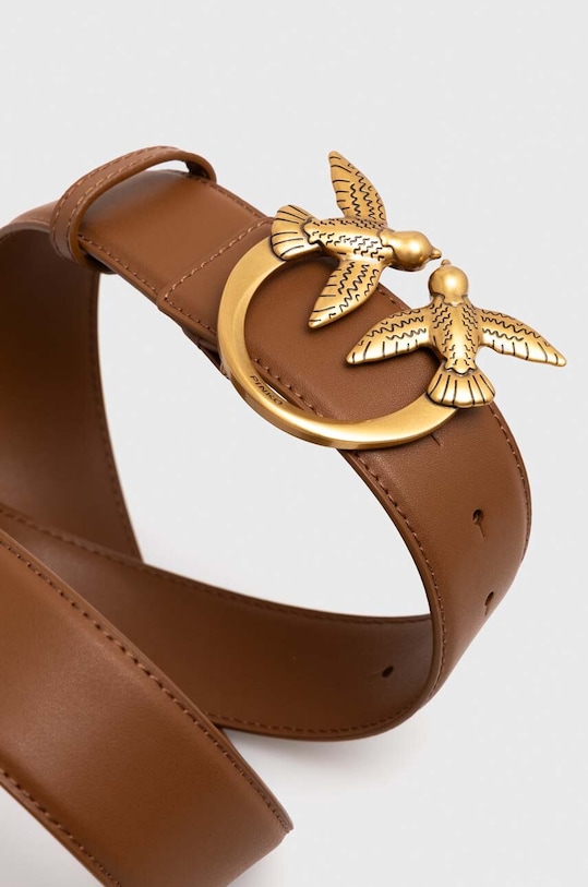 Pinko pasek skórzany 100120.A0F1 brązowy AA00