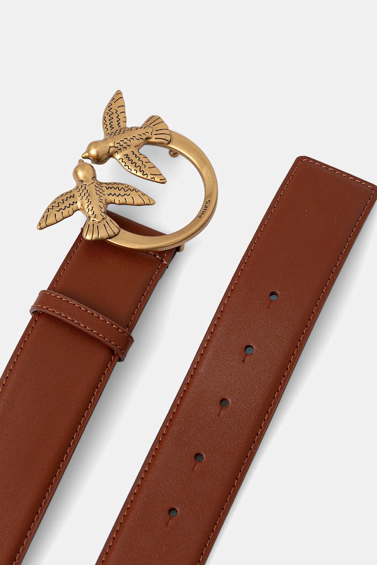 Pinko pasek skórzany 100120.A0F1 brązowy AA00