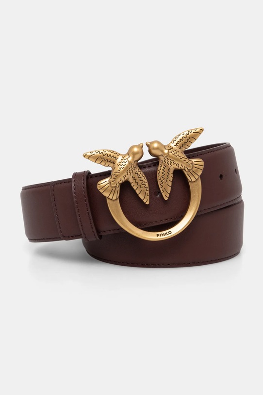 Pinko cintura in pelle marrone 100120.A0F1