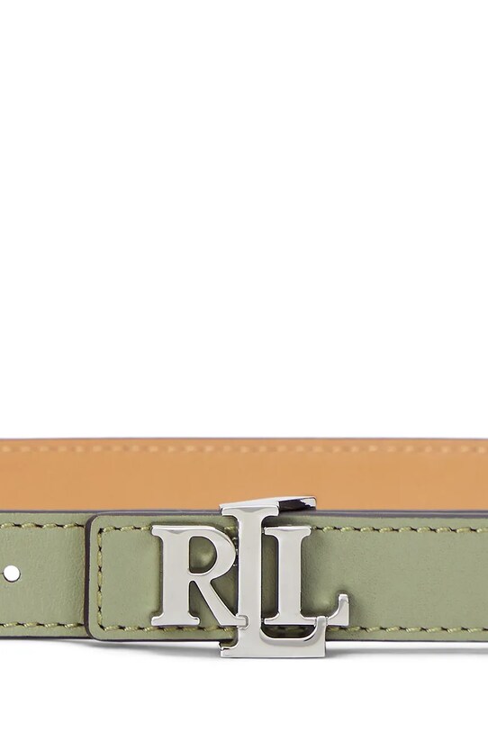 Αξεσουάρ Αναστρέψιμη δερμάτινη ζώνη Lauren Ralph Lauren 412883715 πράσινο