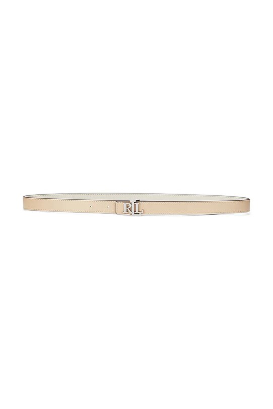 Двухсторонний кожаный ремень Lauren Ralph Lauren 412883715 бежевый SS25
