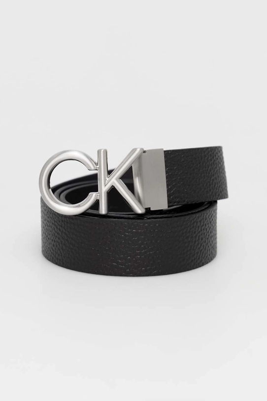 Kožený opasok Calvin Klein čierna K50K509956.PPYX