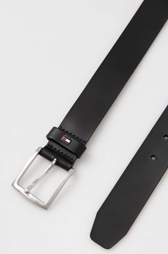 Tommy Hilfiger pasek skórzany AM0AM10660.PPYX czarny SS23