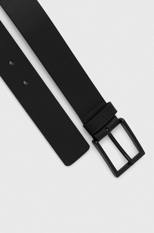 BOSS pasek skórzany 50486757 czarny SS25