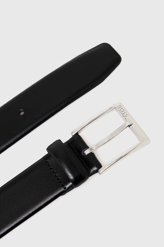 Kožený pásek BOSS 50425282 černá SS23