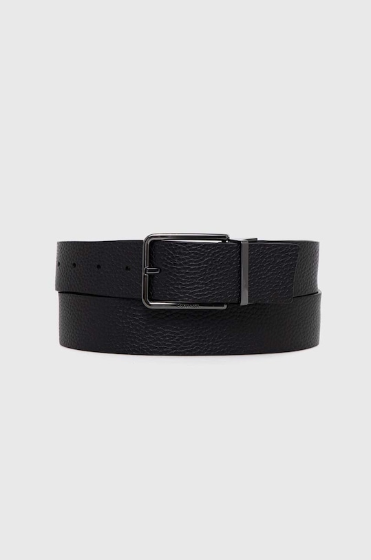 Calvin Klein curea de piele Planet friendly negru K50K510363.PPYX