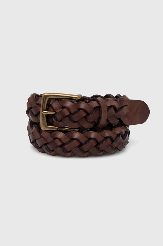 Polo Ralph Lauren pasek skórzany brązowy 405805020