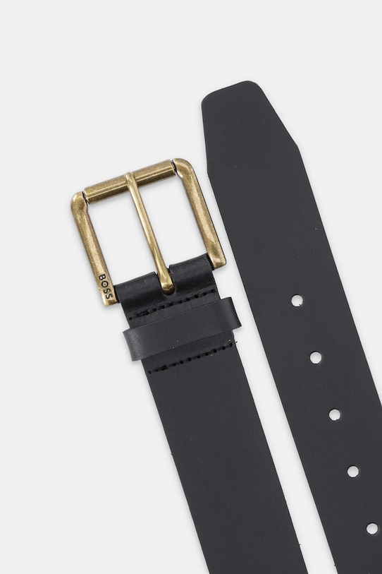 Δερμάτινη ζώνη BOSS 50491889 μαύρο NC24